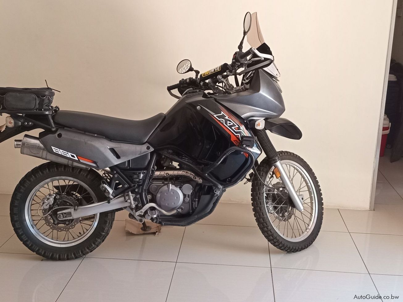 Kawasaki KLR650 en Botswana