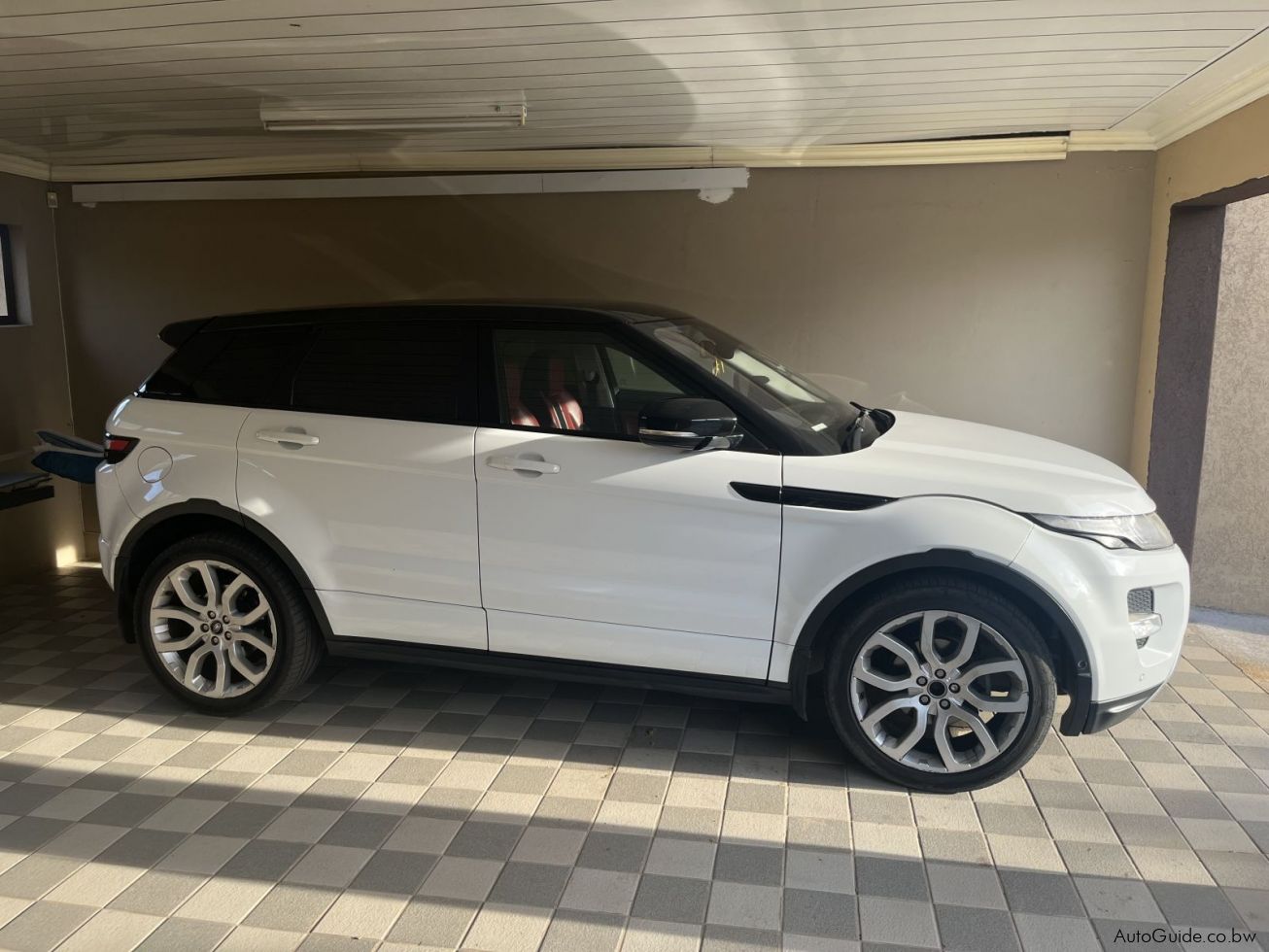 Range Rover Evoque en Botswana