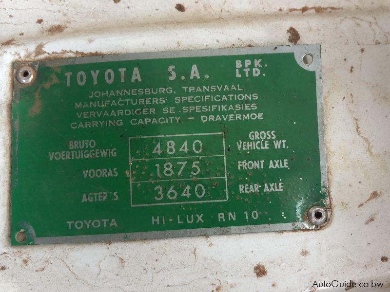 Toyota Hilux first generation 1500 in Botswana