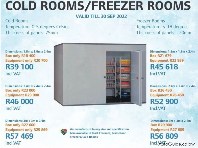 SELF MADE USED MOBLIE COLDROOM FREEZER in Botswana